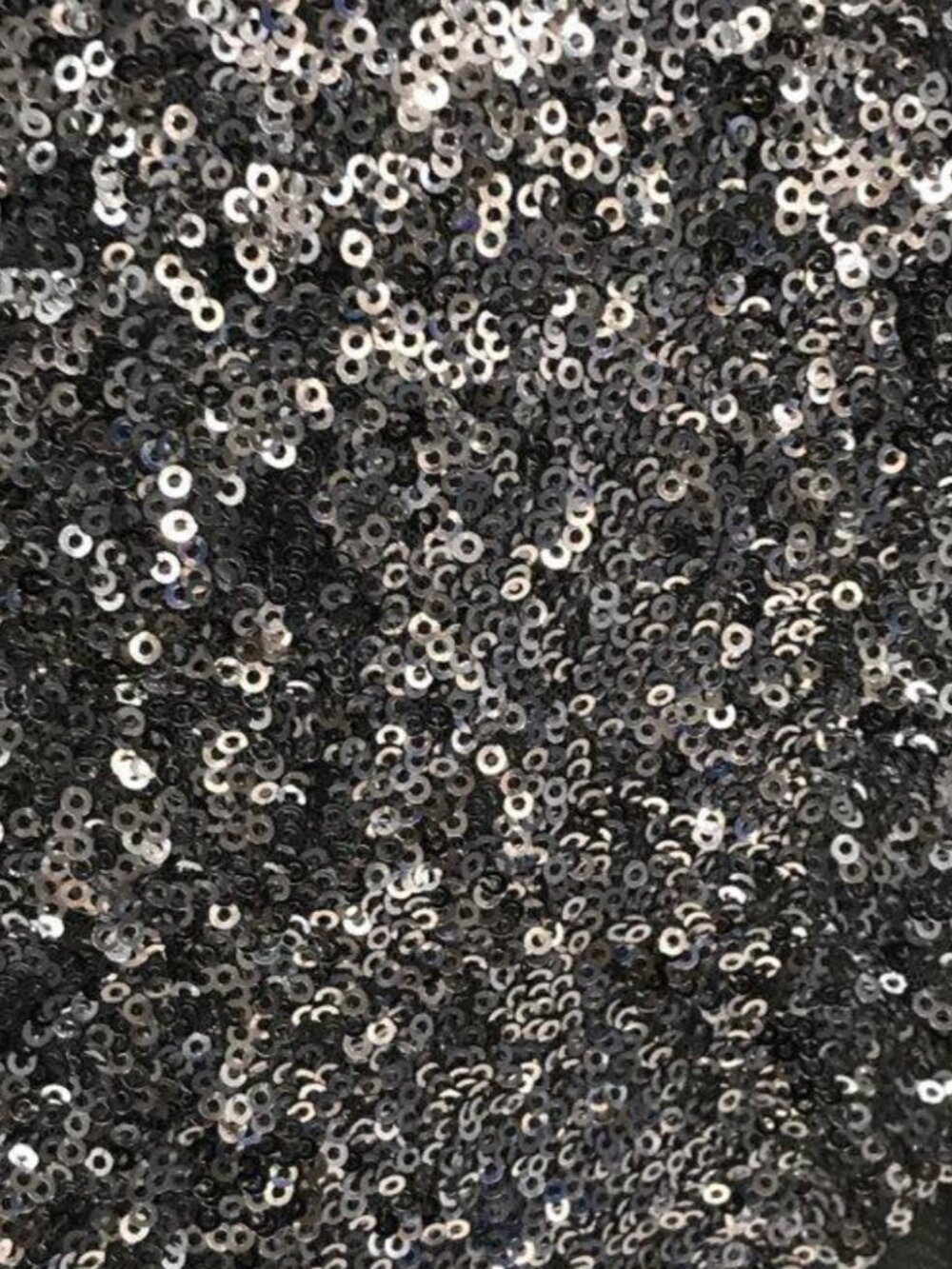 BEBE Silver Rhodium Sequin Mesh Cutout Mini Dress - S - Picture 4 of 5